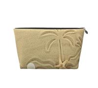 Spiaggia E Palme, Borsa da toilette Borsa per trucco Borsa per cosmetici Borsa da toilette da viaggio portatile