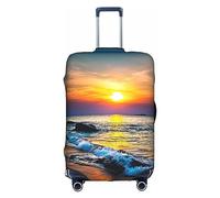 Spiaggia e Tramonto Viaggio Antipolvere Valigia Copertura Protezione Bagagli Bagagli Bagagli Accessori Vacanza, bianco, S