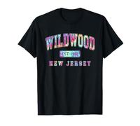Spiaggia estiva collegiata a Wildwood New Jersey Shore Tie Dye Maglietta