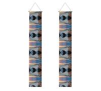 Spiaggia Maui Hawaii Tramonto Onde del Mare Nuvole Natale Halloween Portico Banner Decorazione Porta Cartello Esterno Interno Vacanze Party Decor