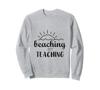 Spiaggia Non Insegnare Divertente Insegnante Detto Felpa