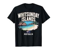 Spiaggia panoramica delle Isole Whitsunday Australia Maglietta