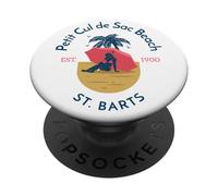 Spiaggia Petit Cul de Sac Saint Barts PopSockets PopGrip Adesivo