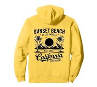 Spiaggia Retro Oceano West Coast Estate Vibes California Felpa con Cappuccio