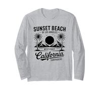 Spiaggia Retro Oceano West Coast Estate Vibes California Maglia a Manica