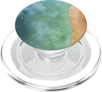 spiaggia sabbiosa e costa del mare in vista incredibile PopSockets PopGrip per MagSafe