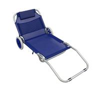 Spiaggina Carrello Pieghevole Steel 145x52x62h cm in Textilene Vari Colori