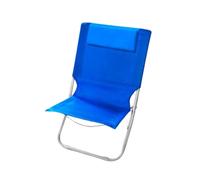 SPIAGGINA CON CUSCINO PER TESTIERA BLU 57 X 47 X 95 CM PIEGHEVOLE PORTATILE 2810