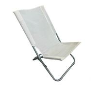 SPIAGGINA IN TEXTILENE CREMA PIEGHEVOLE SEDIA PER MARE CAMPEGGIO 57X47X72CM 2810