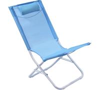 SPIAGGINA IN TEXTILENE CREMA PIEGHEVOLE SEDIA PER MARE CAMPEGGIO 57X47X72CM 2810