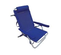 Spiaggina Mare Sedia Sdraio Alluminio Reclinabile Prendisole Cuscino 53x62x77