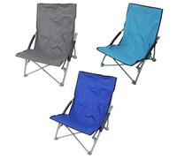 Spiaggina pieghevole portatile da viaggio con struttura in acciaio e seduta in tessuto oxford