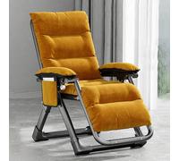 Spiaggina Pieghevole Portatile Schienale Reclinabile Poltrona Sdraio Relax Reclinabile Con Cuscino Imbottito Poltrona Relax Pieghevole Salvaspazio per Casa Terrazzo e Giardino. ( Color : Camel )