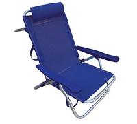 Spiaggina reclinabile in alluminio blu cm.53 x 62 x 77 h