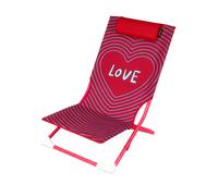 KASANOVA Spiaggina sedia pieghevole scritta Love e poggiatesta