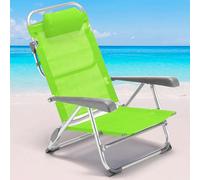 Spiaggina Sedia Prendisole Pieghevole Mare Spiaggia Sdraio Reclinabile Verde