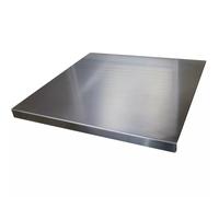 Spianatoia in Acciaio Inox 59x99 cm - Superficie Igienica, Resistente e Facile da Pulire - Piano da lavoro con Piega, ottimo per Impastare Pizza, Pane, Dolci, Pastasfoglia.