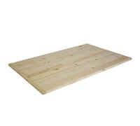 Marvin Spianatoia in Legno di Betulla Naturale Asse per Pasta Impastare e Stendere, Tagliere, Spessore 9mm, Con Gradino per Tavolo da Lavoro Realizzata in Italia (ASSE 65X40 cm)