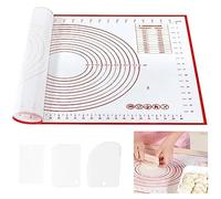 Spianatoia per Impastare Silicone, Tappetino antiaderente 50X70CM con misurino, Tappetino antiscivolo Tappetino pasta, Tappetino silicone, Tappetino silicone grande con carta impasto