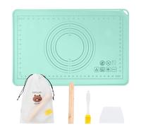 Spianatoia per Impastare, Tampone Stuoia per Impasti, Tappetino da Forno in Silicone Antiaderente con Raschietto 60×40cm, Spianatoia per Impastare Pasticceria Antiscivolo con Raschietto
