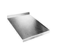 SPIANATOIO Tagliere in acciaio inox VARIE MISURE con ALZATINA per proteggere il piano della cucina Profondità 50 cm (L50 -P50)