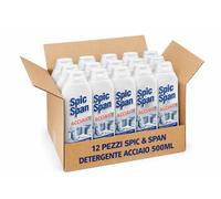 Spic Span Acciaio 500ml Confezione 12 Pezzi Sgrassatore Superfici