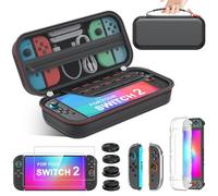 Spican Kit di accessori per Switch 2 compatibile con Nintendo Switch 2 (2025) e Switch/OLED, kit regalo interruttore con custodia per il trasporto, copertura protettivax3, pellicole protettive X2 e
