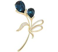 Spicca fiore di cristallo, scintillante cristallo Spicca Pin Vintage strass Bridal Spicca Pin Lapel (K)
