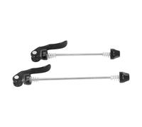 Spicchi di Rilascio Rapido in Bici Set Portatile Leggero Durevole per Road Mountain BMX 2 X Bike Anteriore e Posteriore (Black)