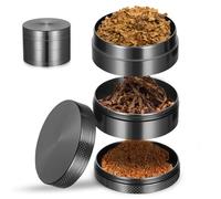 Spice Grinder in Metallo, Herb Grinder, Macina Erbe, Macina Spezie Manuale, Macinini manuali con setaccio e coperchio magnetico per erbe secche e spezie da cucina