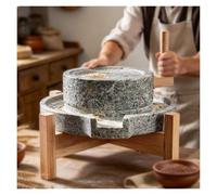Spice Grinder Machine con Telaio In Legno per un uso conveniente | Macina Grano Pietra Mulino per Macinare Grano, Fagioli, Semi E Mais，Ideale Per L'uso In Cucina