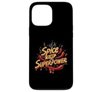 Spice is My Superpower Chili Pepper Lover Hot Foodie Custodia per iPhone 13 Pro Max
