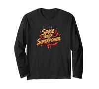 Spice is My Superpower Chili Pepper Lover Hot Foodie Maglia a Manica