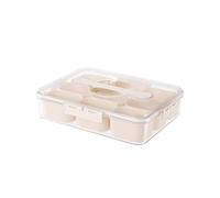 Spice Storage Box 9 Compartments Divided Serving Tray with Lid Food Grade Fruit Nut Snack Storage