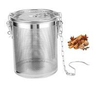 Spice Strainer Stainless Steel Loose Tea Infuser Cooking Mesh Ball Filter with Chain Hook
