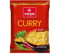 SPICEHUB Vifon - Tagliatelle di pollo al curry, confezione multipla da 24, adatte per vegetariani