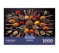 Spices From Around The World Puzzle Impossible 1000 Pezzi Decorazione Per La Casa. Giochi Rilassamento E Intelligence Per Adulti E Bambini Da 12 Anni 70x50cm/1000pcs