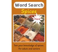spices word search book: hard word search book