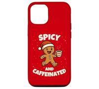 Spicy And Caffeinated Gingerbread Funny Coffee Christmas Custodia per iPhone 12/12 Pro