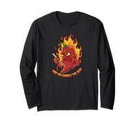 Spicy Chili Pepper Cartoon Can You Handle The Heat Maglia a Manica