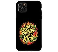 Spicy Chili Pepper Hot Food Life's Better with a Kick Design Custodia per iPhone 11 Pro Max