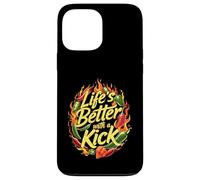 Spicy Chili Pepper Hot Food Life's Better with a Kick Design Custodia per iPhone 13 Pro Max