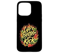Spicy Chili Pepper Hot Food Life's Better with a Kick Design Custodia per iPhone 15 Pro Max