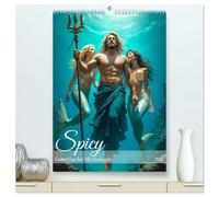Spicy - Griechische Mythologie (hochwertiger Premium Wandkalender 2026 DIN A2 hoch), Kunstdruck in Hochglanz: Der Kalender zeigt Götter und Monster ... Mythologie in sinnlich-freizügigen Posen.