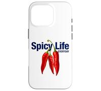 Spicy Life Everyday with Red Chili Paper Graphic Designs Custodia per iPhone 16 Pro