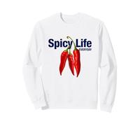 Spicy Life Everyday with Red Chili Paper Graphic Designs Felpa