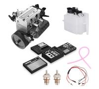 Spicyfy SEMTO Engine ST-NF2 7,0 cc modello di motore in metallo, mini fila a doppio cilindro, a quattro tempi, raffreddato ad aria, motore a combustione interna Nitro con kit di avviamento, regali per