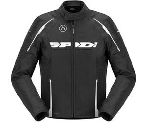 Spida Dragon H2OUT Giacca tessile impermeabile per motociclette, Bianco/nero, Taglia M