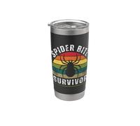 Spider Bite Survivor I Survived a Spider Bite Bicchiere termico in acciaio inox doppia parete