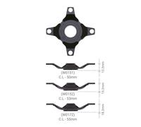 Fsa 12s Spider Argento 50 mm Black